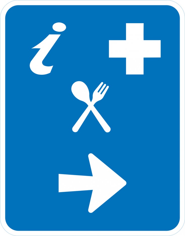 Service Sign - Position / Arrow (Three Services)