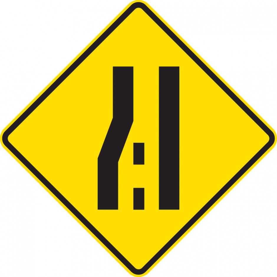 Lane Reduction - Two Lanes to One
