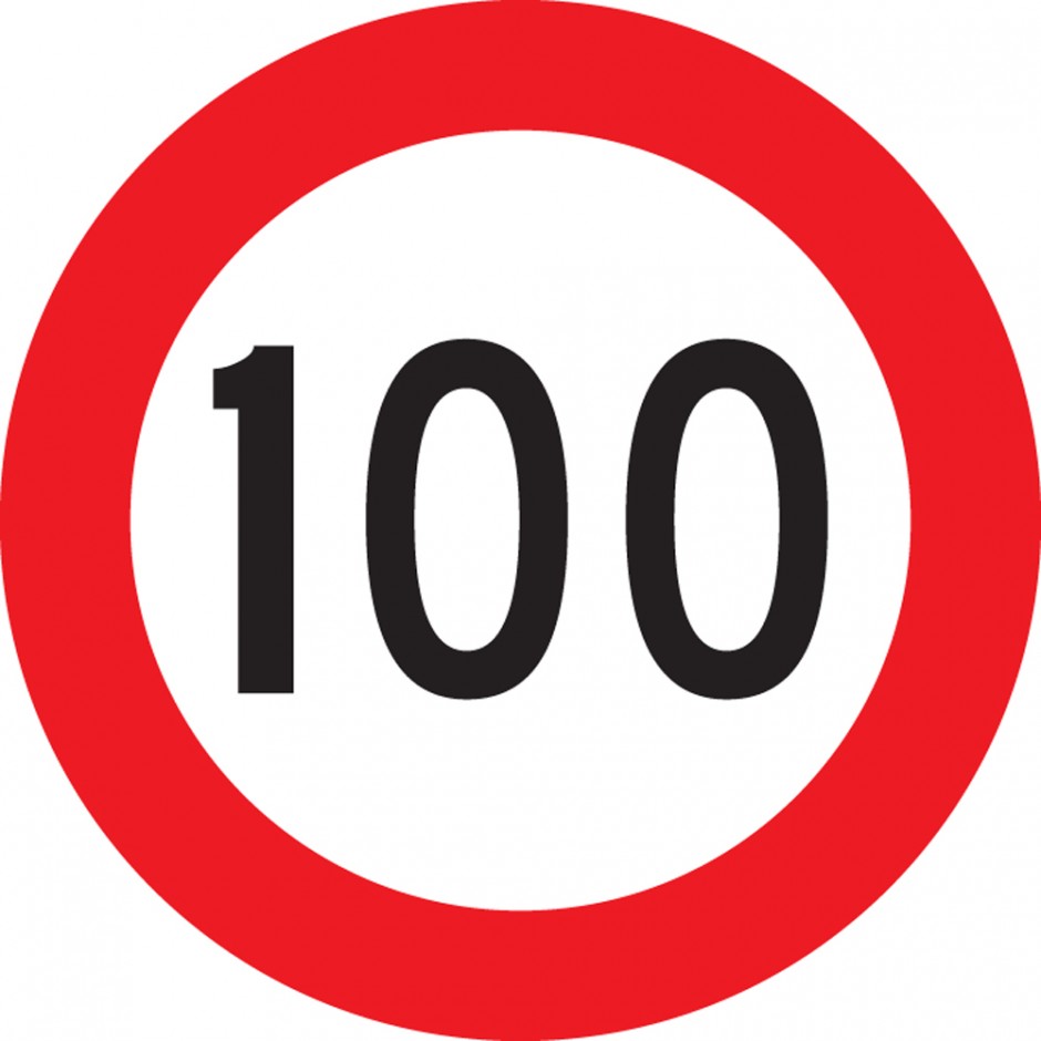 Speed Limit 100 km/h