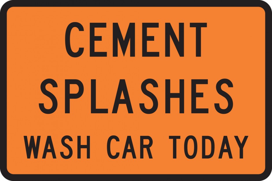 Cement Splashes
