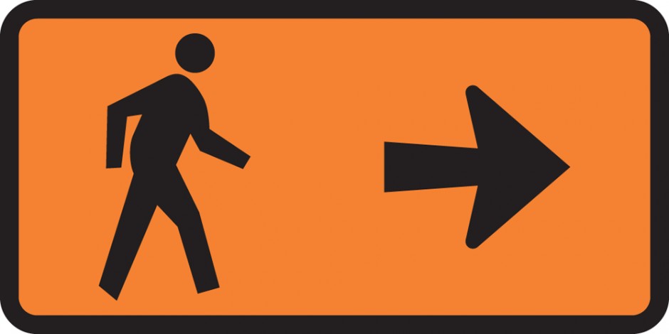 Pedestrian Direction - Turn Right