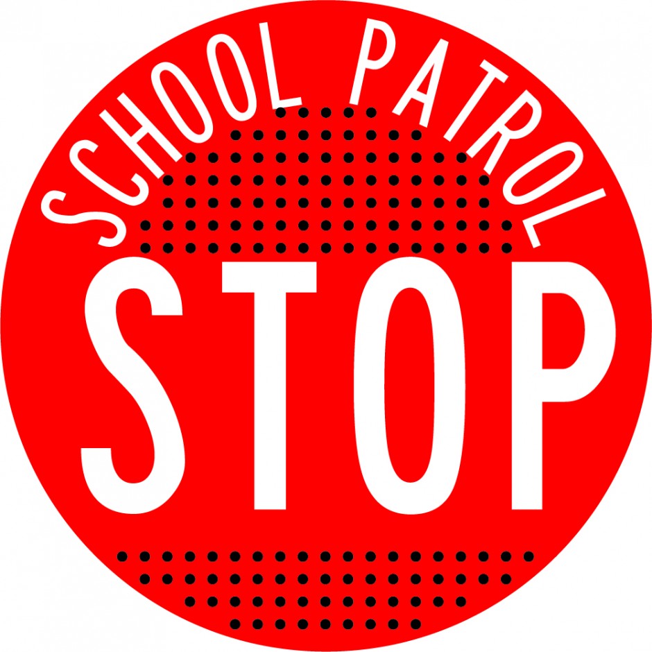 Orange School Patrol Disc Only (Perforated)