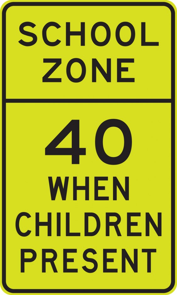 40 km/h Advisory - School Zone