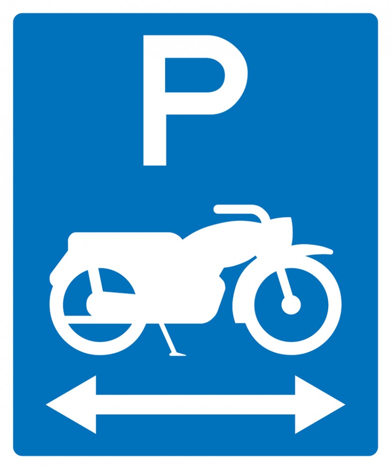 Motorcycle Parking  - Double Arrow