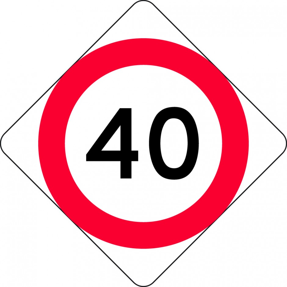 Speed Restriction Level 1 (MKL) - 40km