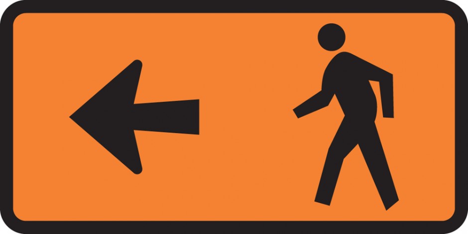 Pedestrian Direction - Turn Left  Supp (Tuflite)