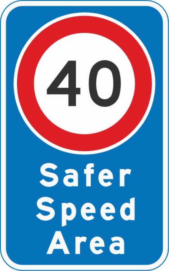 RS55.1 Safer Speed Area Signs