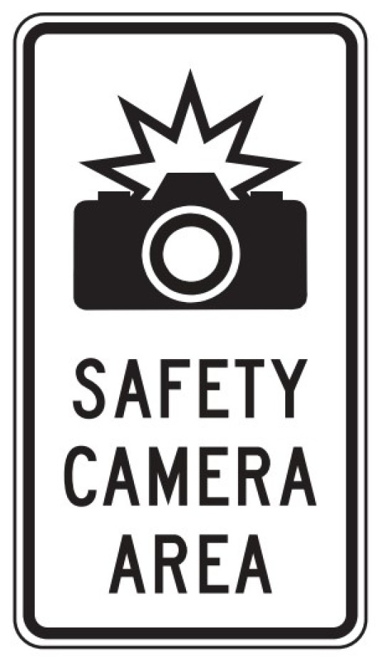 AB-6 Safety Camera Area Sign