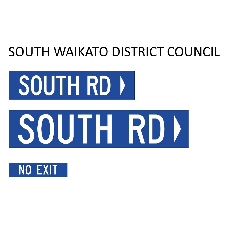 Street Name Blades - South Waikato District Council (SWDC)