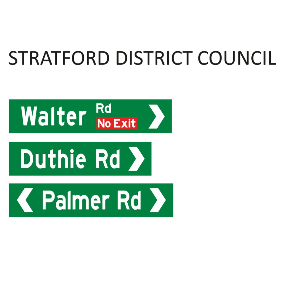 Street Name Blades - Stratford District Council (SDC)
