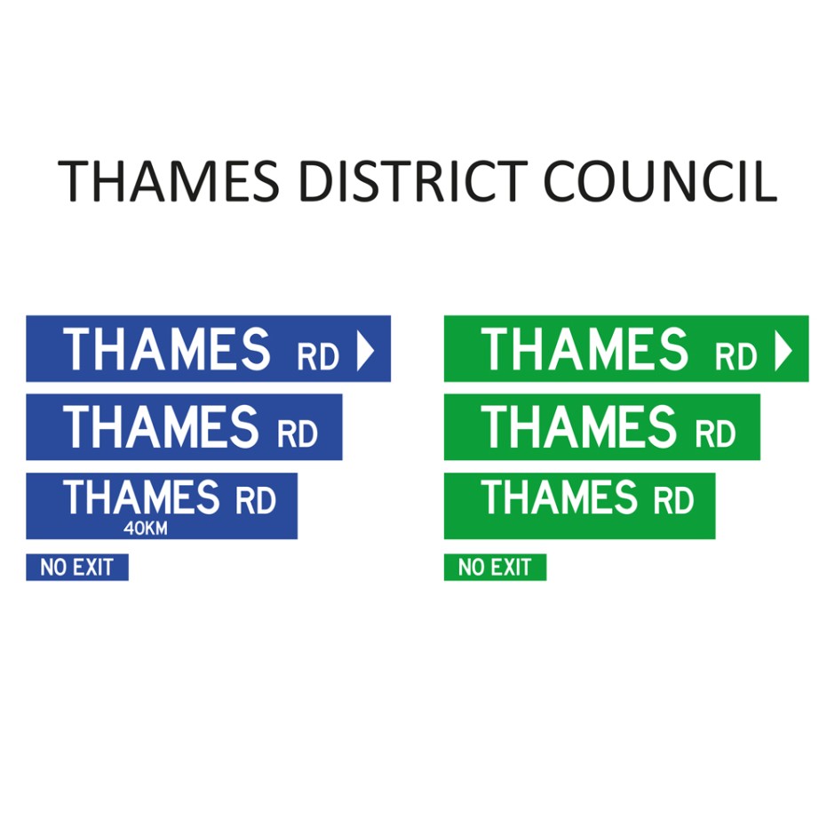 Street Name Blades - Thames District Council (TDC)