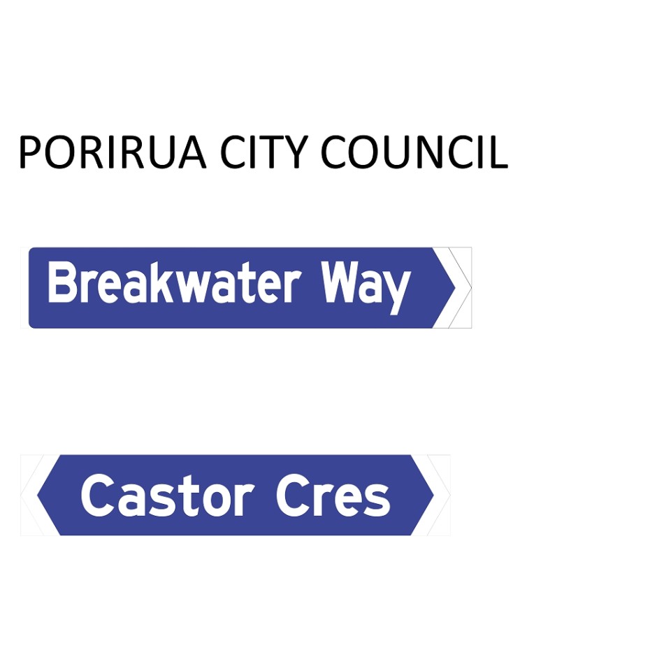 Street Name Blades - Porirua City Council (PCC)