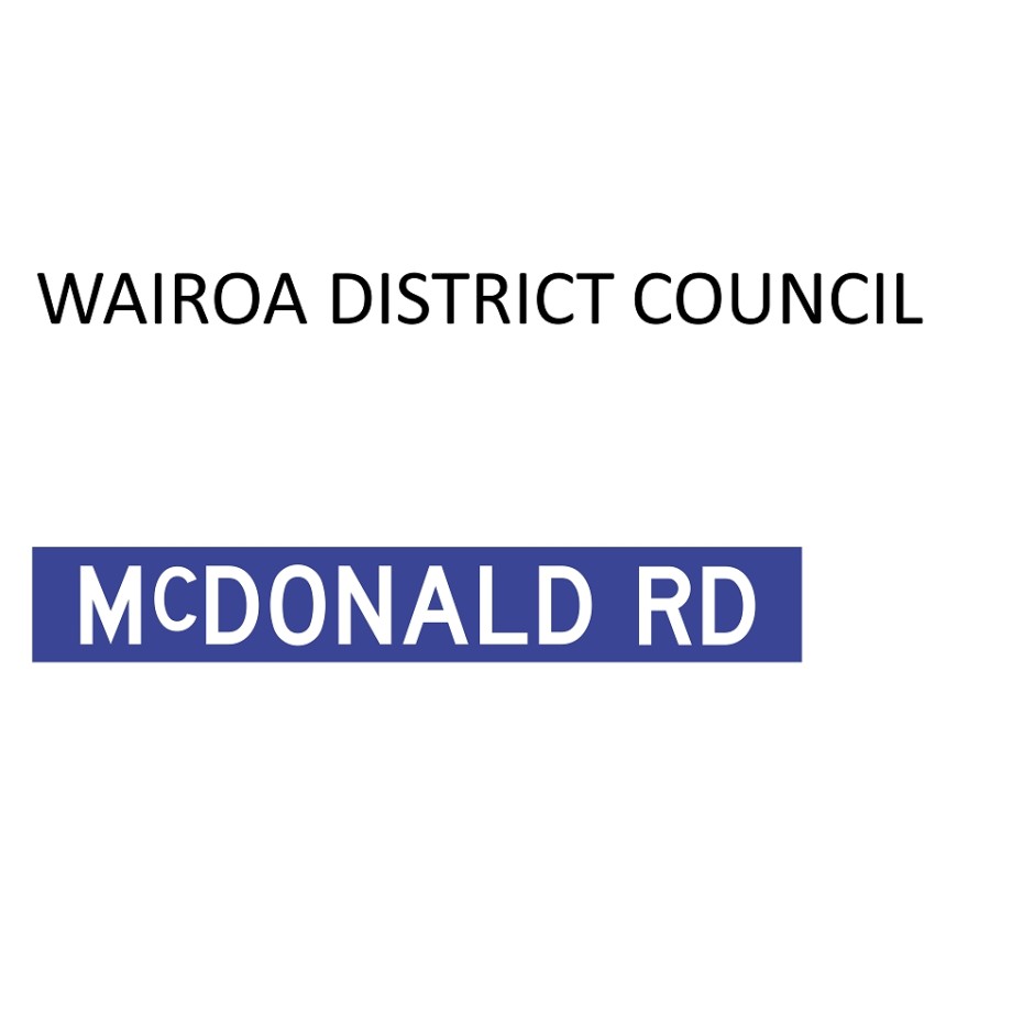 Street Name Blades - Wairoa District Council (WDC)