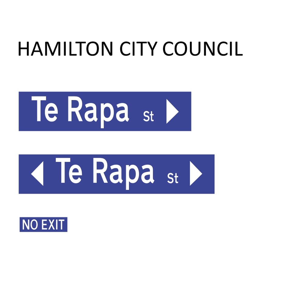Street Name Blades - Hamilton City Council (HCC)