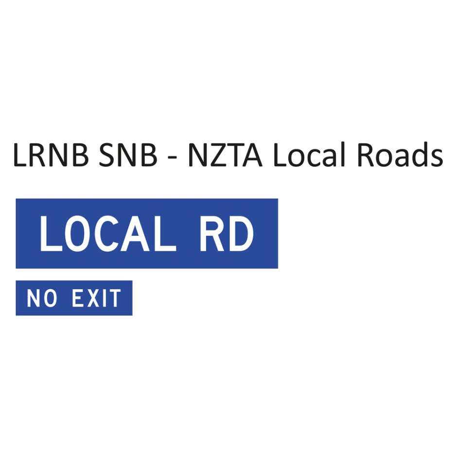 Street Name Blades - NZTA Local Roads (NZTA)