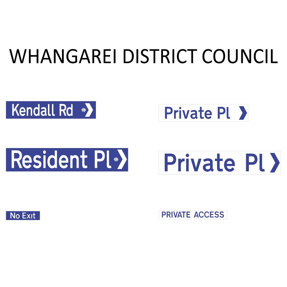 Street Name Blades - Whangarei District Council (WDC)