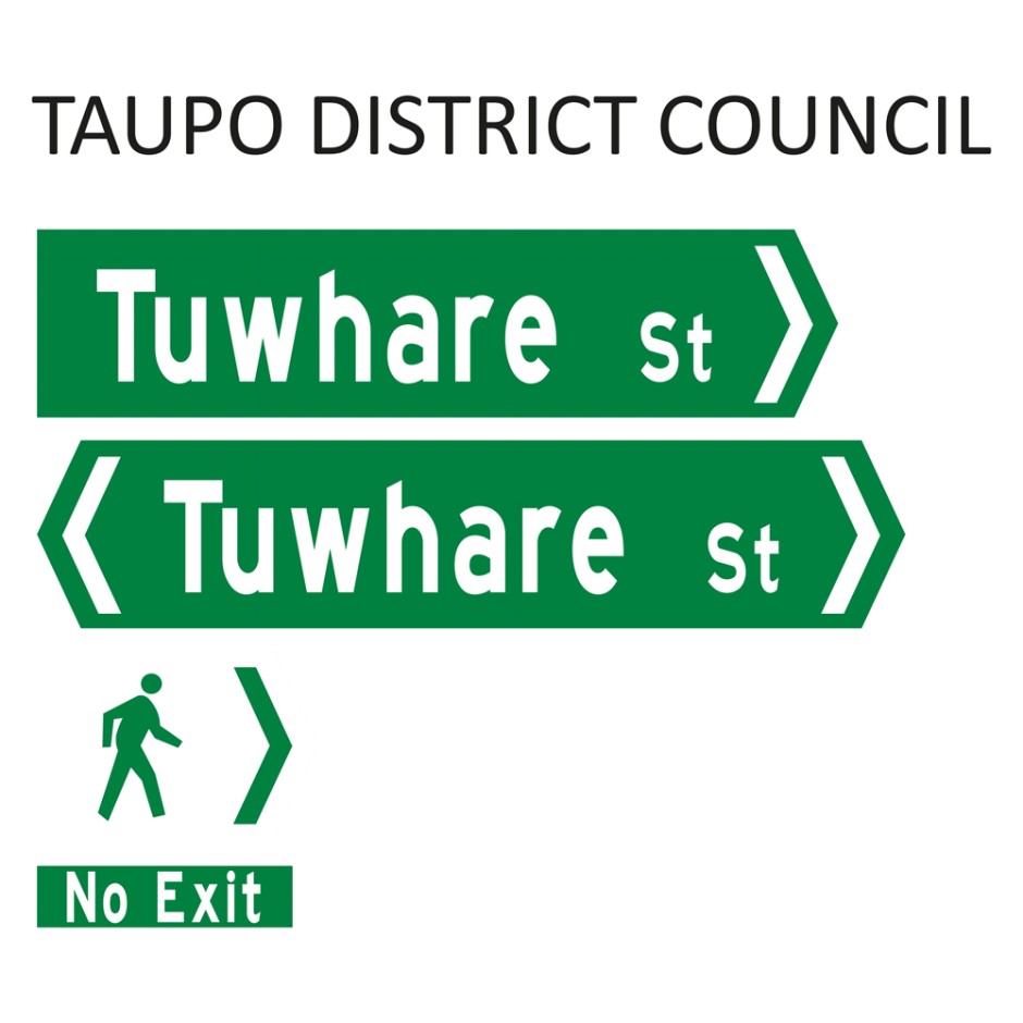 Street Name Blades - Taupo District Council (TDC)