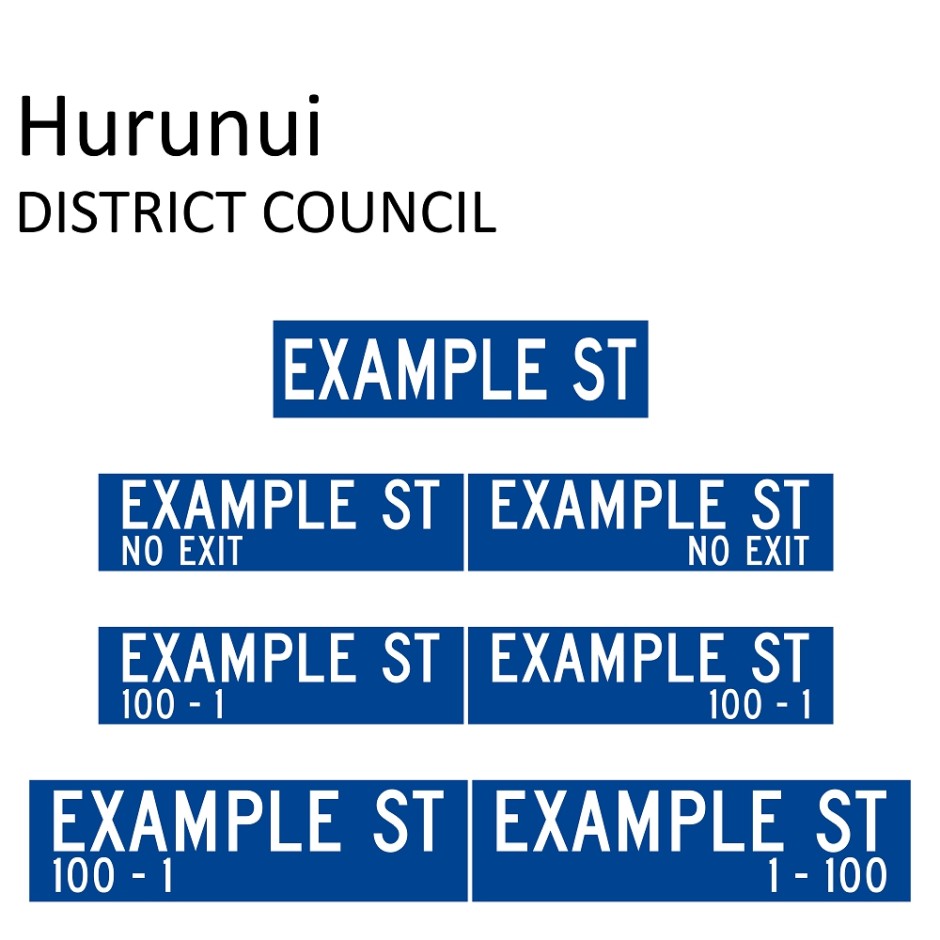 Street Name Blades - Hurunui District Council (HDC)