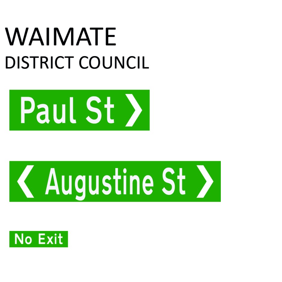 Street Name Blades - Waimate District Council (WDC)