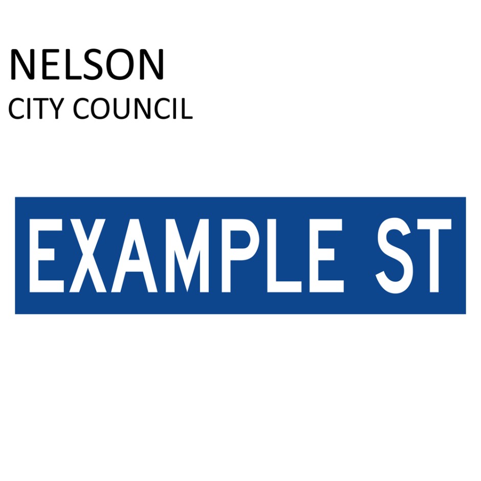 Street Name Blades - Nelson City Council (NCC)