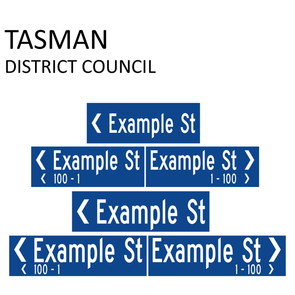 Street Name Blades - Tasman District Council (TDC)