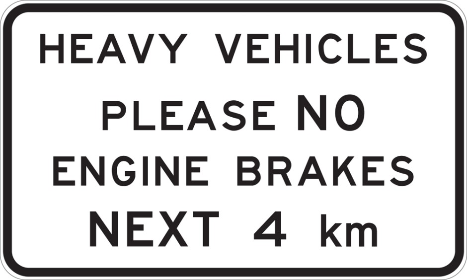 No Engine Brakes Next "__" km