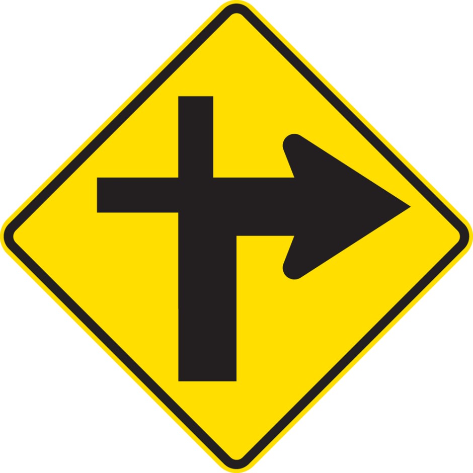 Cross Roads Junction Right  Controlled (priority route turns)