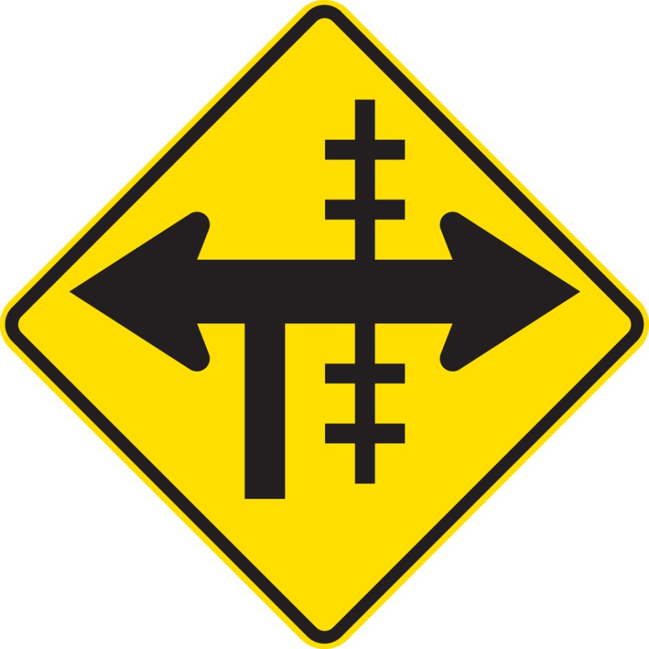 Railway Crossing At T- Junction Controlled - Right