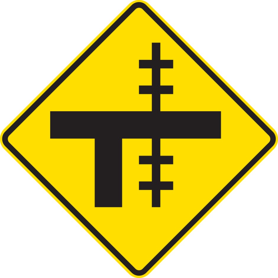 Railway Crossing At T- Junction Uncontrolled - Right