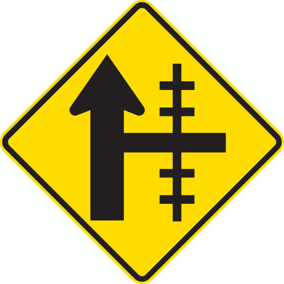 Railway Crossing On Side Road Controlled Junction - Right