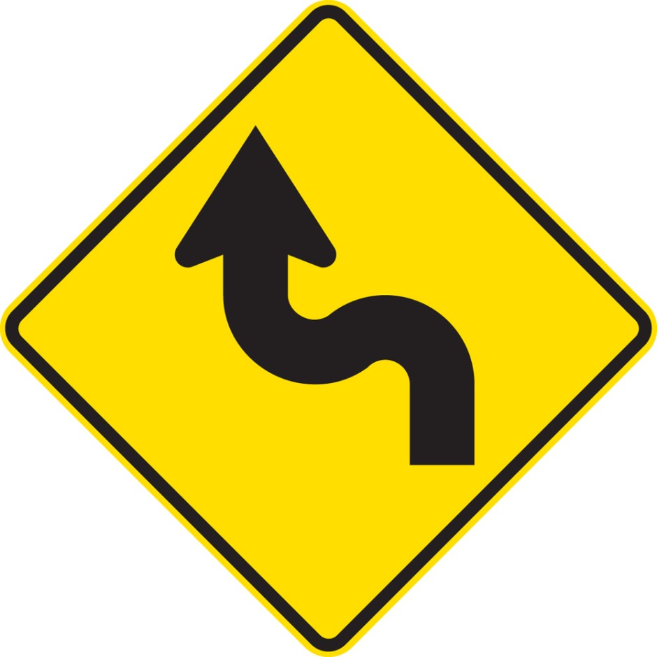 Reverse Curve Left - Greater Than 60 degrees