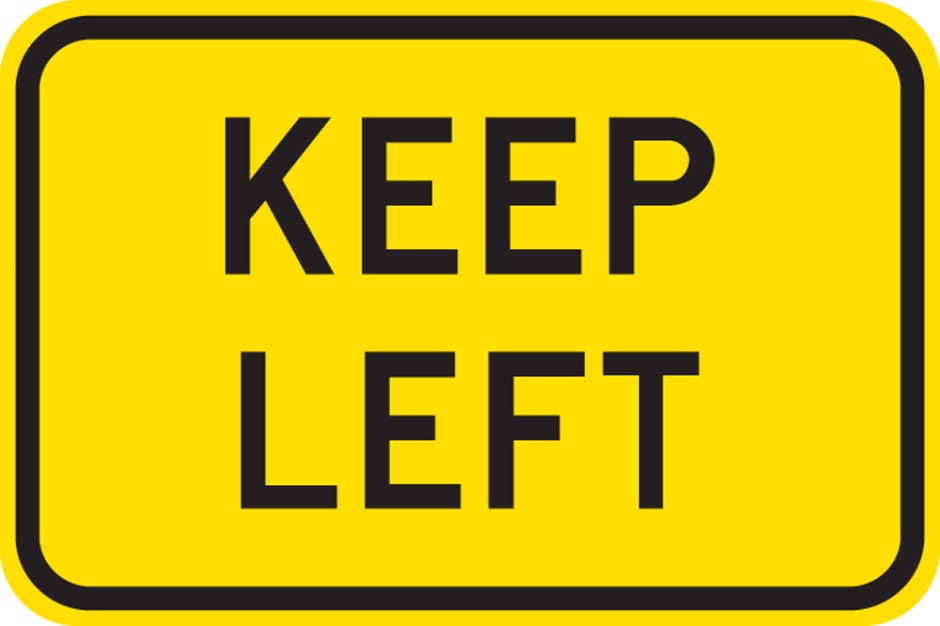 Keep Left Supp (W14-11)