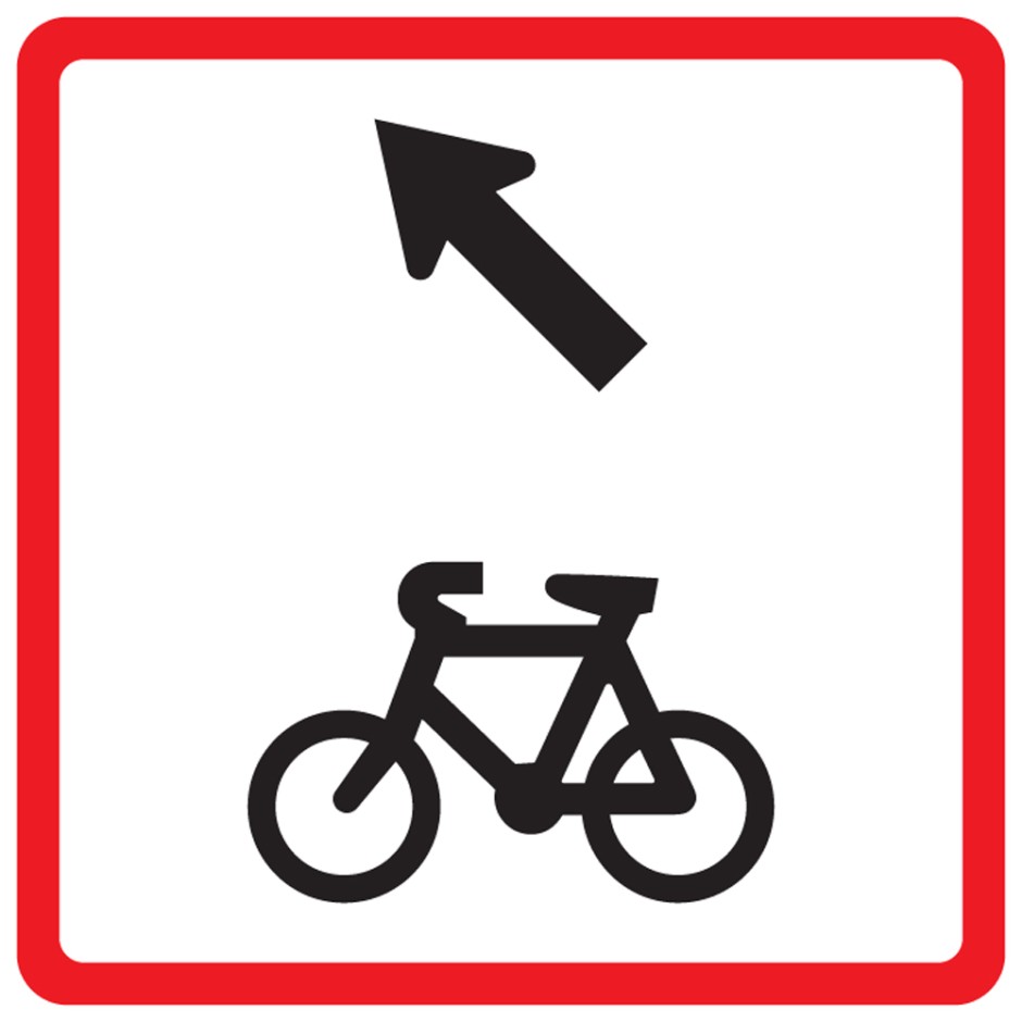Cycles Must Exit Sign