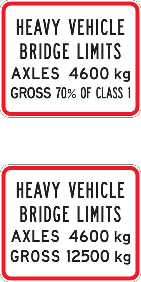 Heavy Vehicle Bridge Limit - Two Panel
