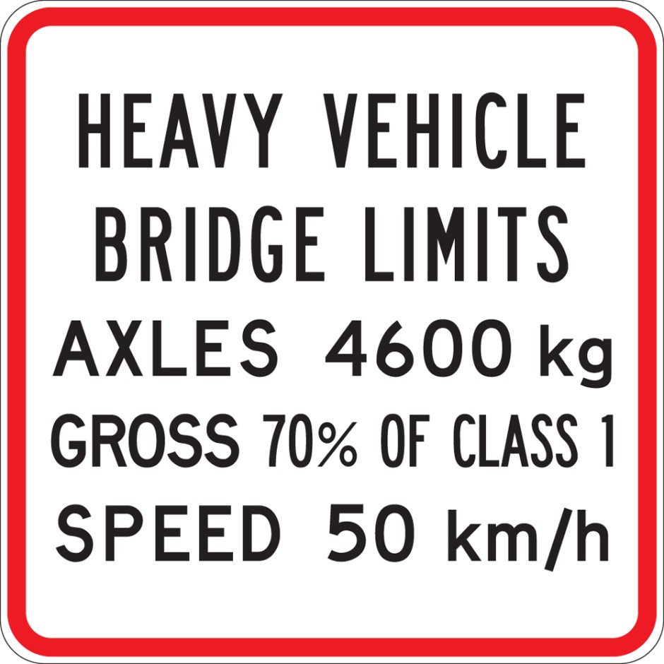 Heavy Vehicle Bridge Limit - Three Panel