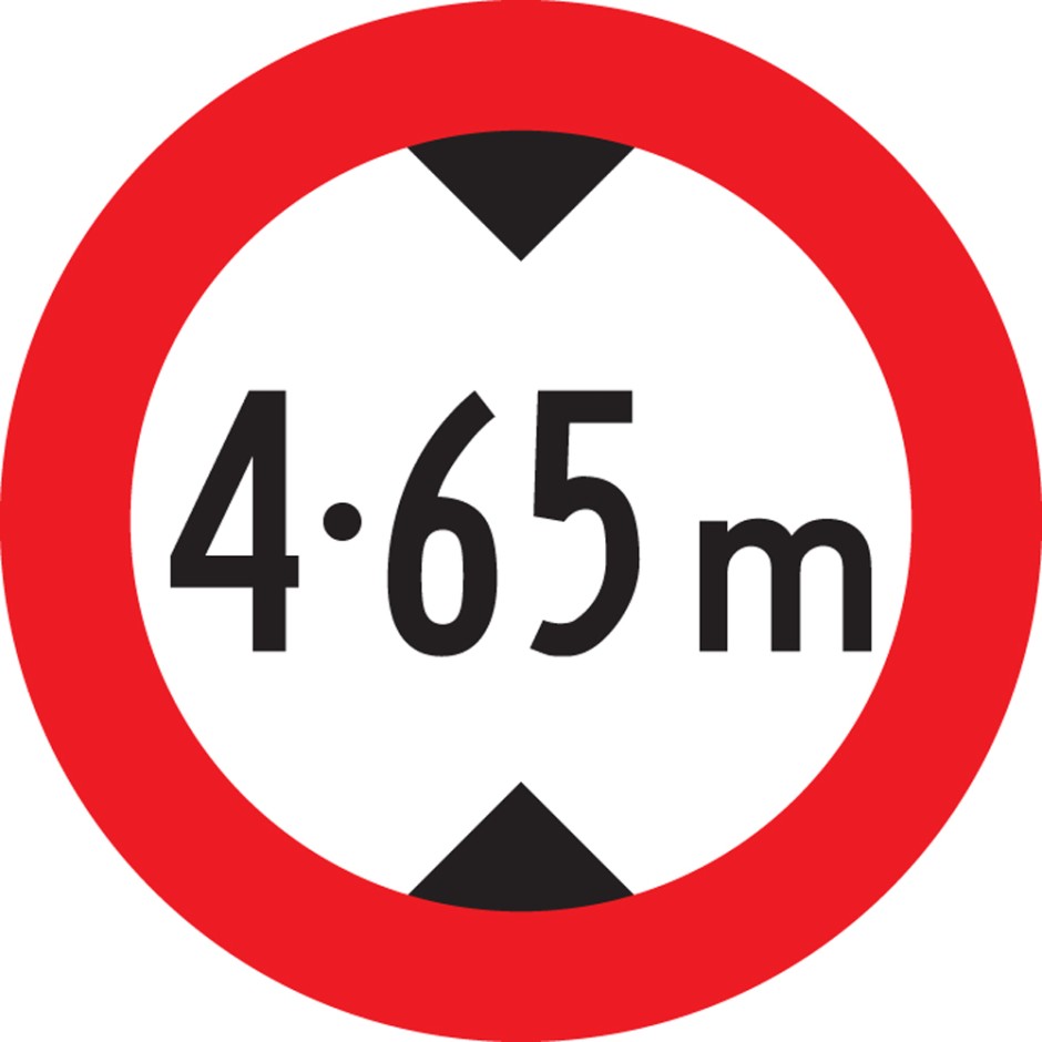 RG-21 Height Restriction - Two decimals