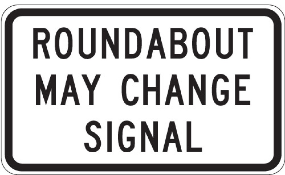 A40-6 Roundabout May Change Signal Sign