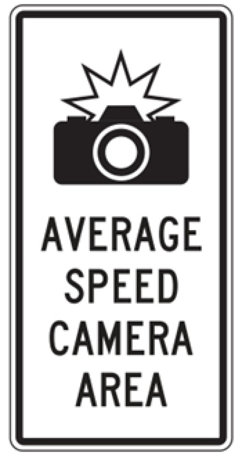 AB-6.1 Average Speed Area Camera Sign