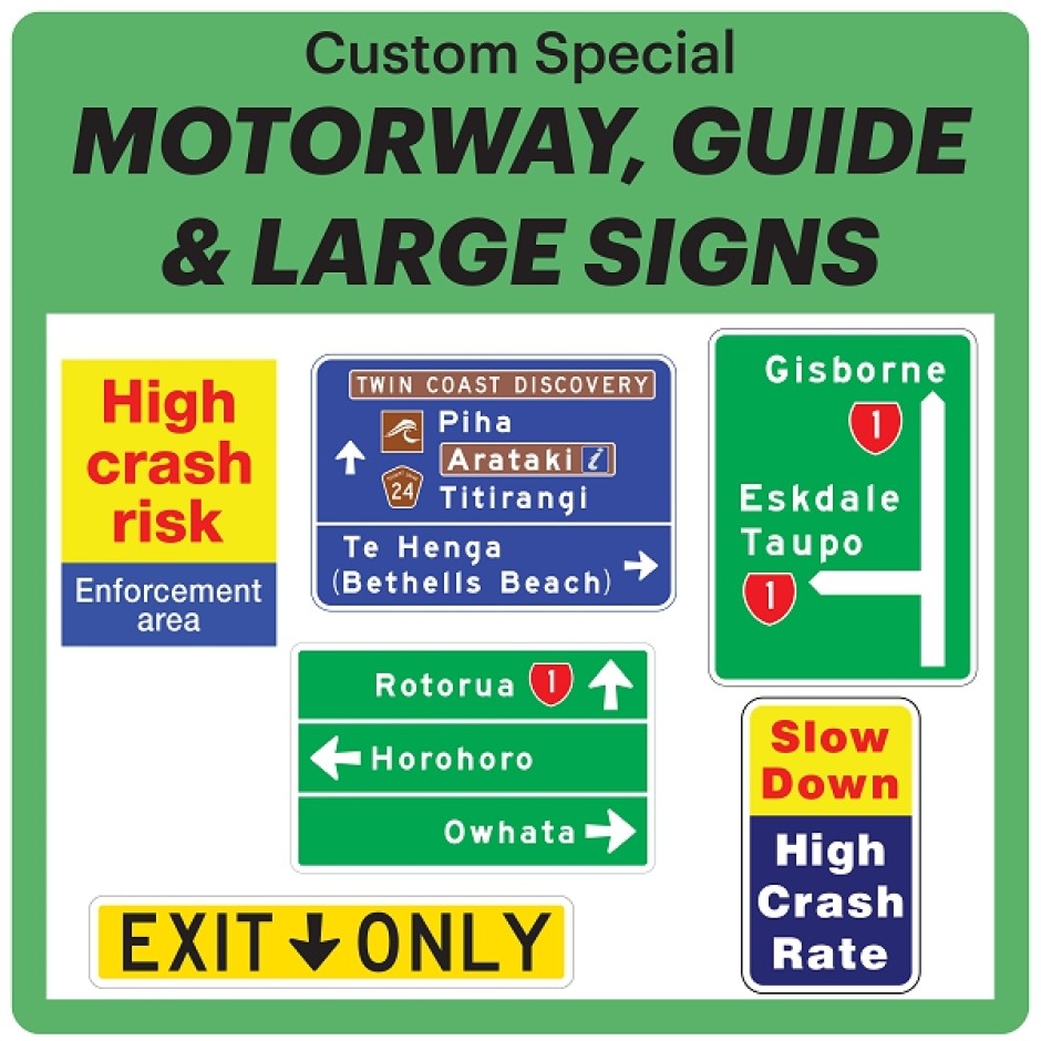 Custom Guide Signs & Motorway Sign - Special