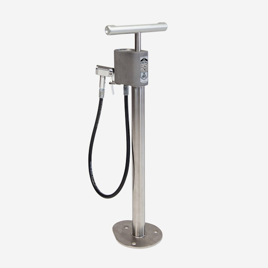 Outdoor Public Bike Pump (With Gauge)