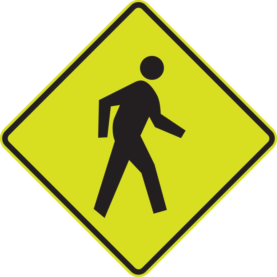 WU1 Pedestrians Sign